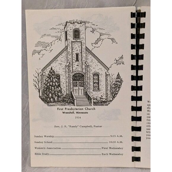 1992 Sharing Recipes Cookbook MN 1st Presbyterian Church Wrenshall Hot Dish Vtg - Picture 9 of 15